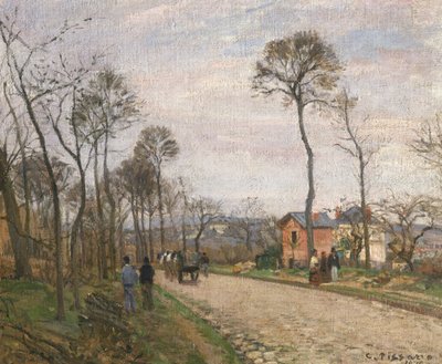 The Road from Louveciennes, 1870 by Camille Jacob Pissarro
